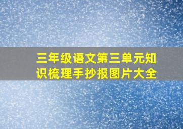 三年级语文第三单元知识梳理手抄报图片大全