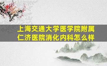 上海交通大学医学院附属仁济医院消化内科怎么样