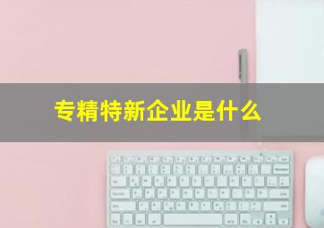 专精特新企业是什么