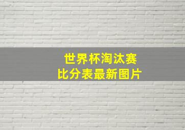 世界杯淘汰赛比分表最新图片