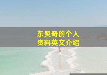 东契奇的个人资料英文介绍