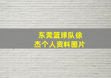 东莞篮球队徐杰个人资料图片