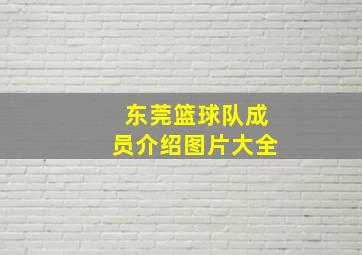 东莞篮球队成员介绍图片大全