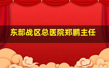 东部战区总医院郑鹏主任