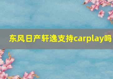 东风日产轩逸支持carplay吗