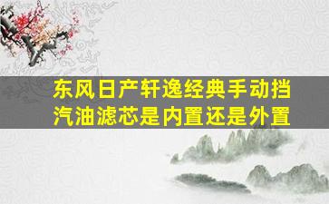 东风日产轩逸经典手动挡汽油滤芯是内置还是外置