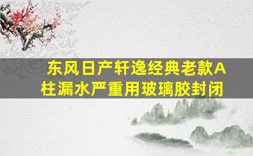 东风日产轩逸经典老款A柱漏水严重用玻璃胶封闭