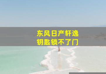 东风日产轩逸钥匙锁不了门