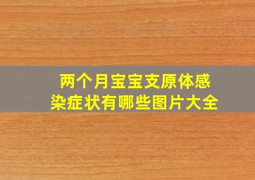 两个月宝宝支原体感染症状有哪些图片大全