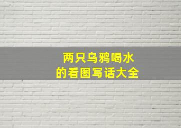 两只乌鸦喝水的看图写话大全