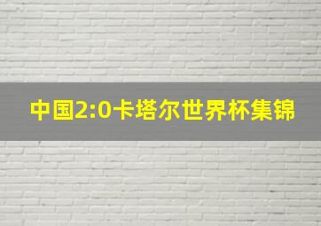 中国2:0卡塔尔世界杯集锦