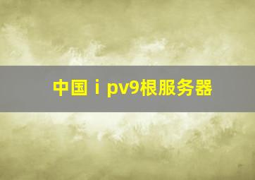 中国ⅰpv9根服务器