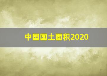 中国国土面积2020