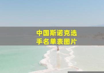 中国斯诺克选手名单表图片