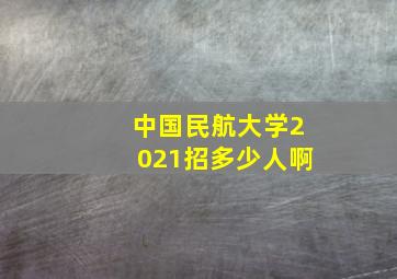 中国民航大学2021招多少人啊