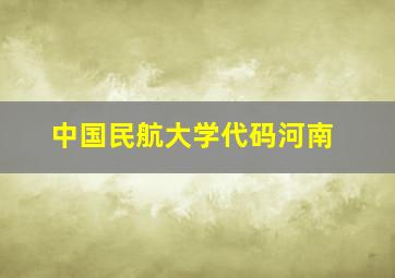 中国民航大学代码河南