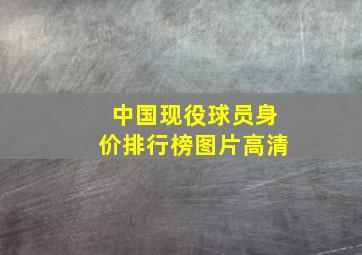 中国现役球员身价排行榜图片高清