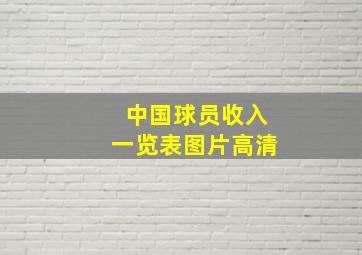 中国球员收入一览表图片高清