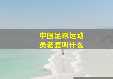 中国足球运动员老婆叫什么