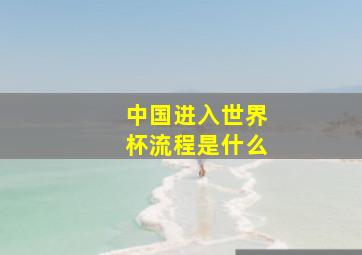 中国进入世界杯流程是什么