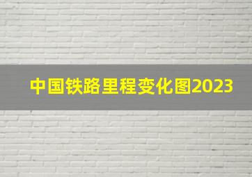 中国铁路里程变化图2023