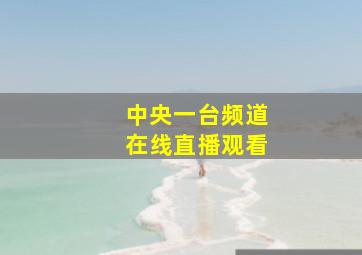 中央一台频道在线直播观看