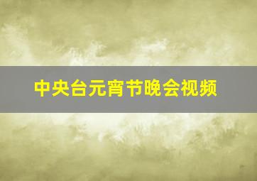 中央台元宵节晚会视频