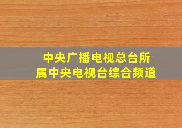 中央广播电视总台所属中央电视台综合频道