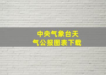 中央气象台天气公报图表下载