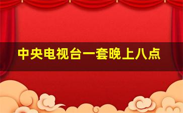 中央电视台一套晚上八点