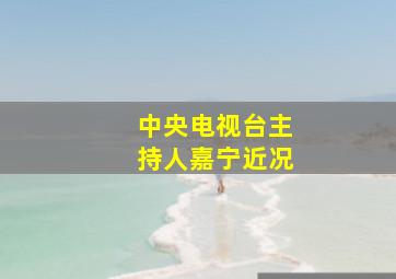 中央电视台主持人嘉宁近况