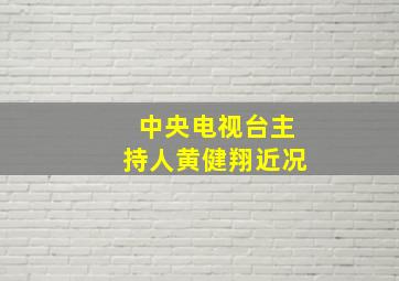 中央电视台主持人黄健翔近况