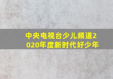 中央电视台少儿频道2020年度新时代好少年