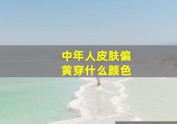 中年人皮肤偏黄穿什么颜色