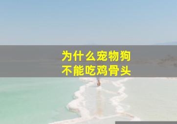 为什么宠物狗不能吃鸡骨头