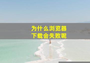 为什么浏览器下载会失败呢