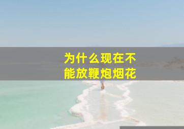 为什么现在不能放鞭炮烟花