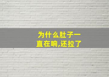 为什么肚子一直在响,还拉了