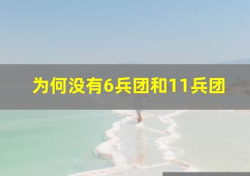 为何没有6兵团和11兵团