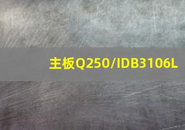 主板Q250/IDB3106L