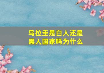 乌拉圭是白人还是黑人国家吗为什么