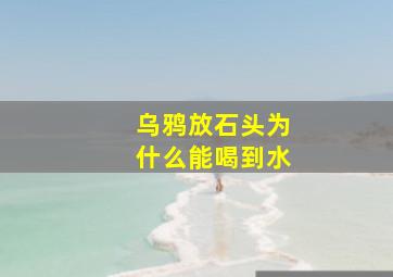 乌鸦放石头为什么能喝到水