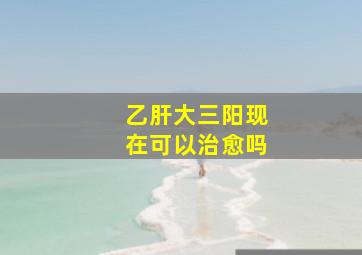 乙肝大三阳现在可以治愈吗