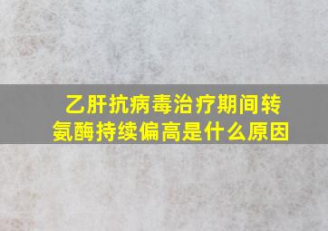 乙肝抗病毒治疗期间转氨酶持续偏高是什么原因