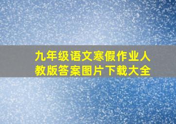 九年级语文寒假作业人教版答案图片下载大全