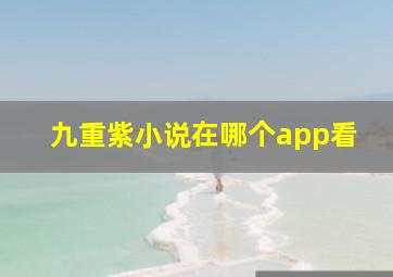 九重紫小说在哪个app看