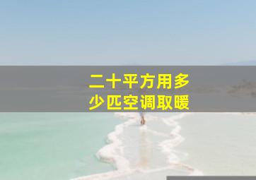 二十平方用多少匹空调取暖