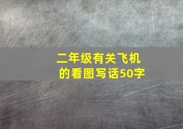 二年级有关飞机的看图写话50字