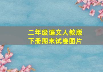 二年级语文人教版下册期末试卷图片