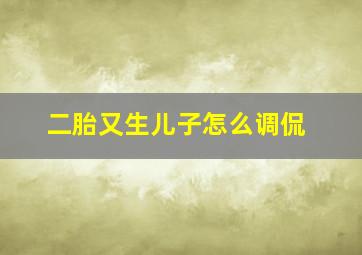 二胎又生儿子怎么调侃